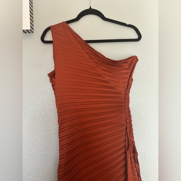 Kaei&Shi One Shoulder Satin Dresss - Picture 2 of 10